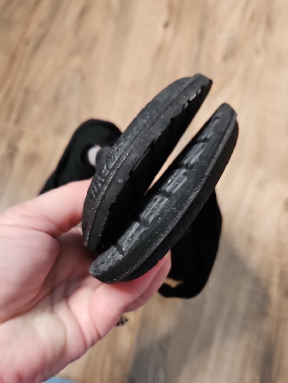 Sanuk Black Knit Yoga Sandal Flip Flops 8 - Picture 6 of 10